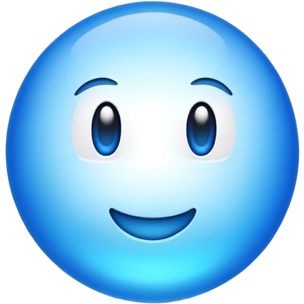 Blue emoji
