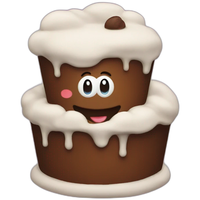 poo cake emoji