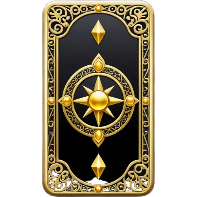 goth black tarot card emoji