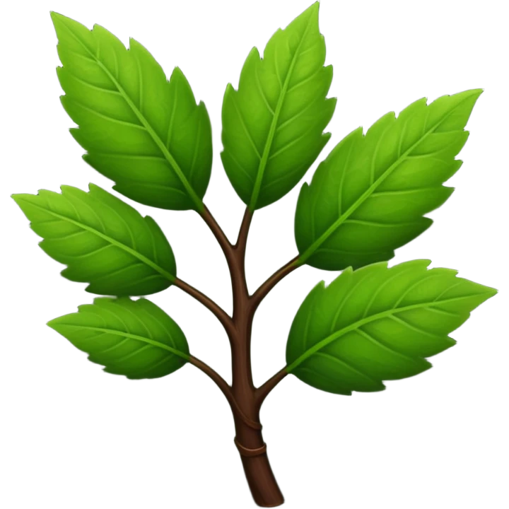 convert the green colour stem part into dark brown colour emoji