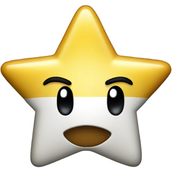 Star from the game “Super Mario” emoji