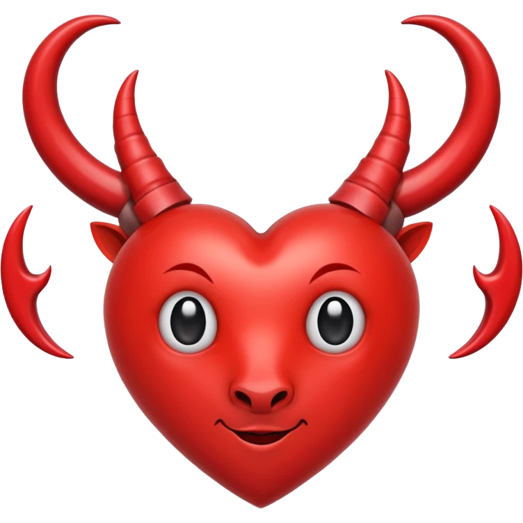 Corazón con cuernos  emoji