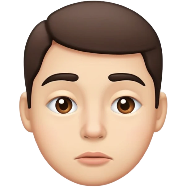 Sucked in cheeks with eyebrow raised emoji