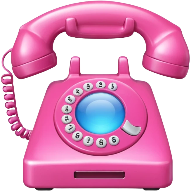 pink phone call caller id bubble emoji