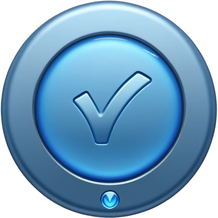 Blue tick emoji