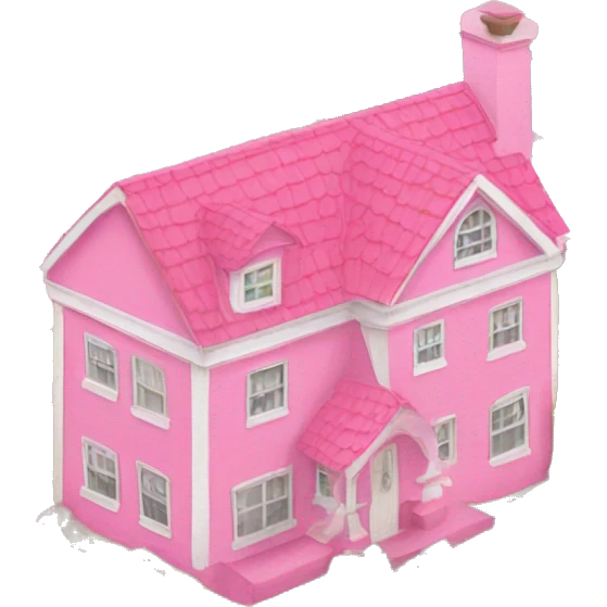 Pink house  emoji