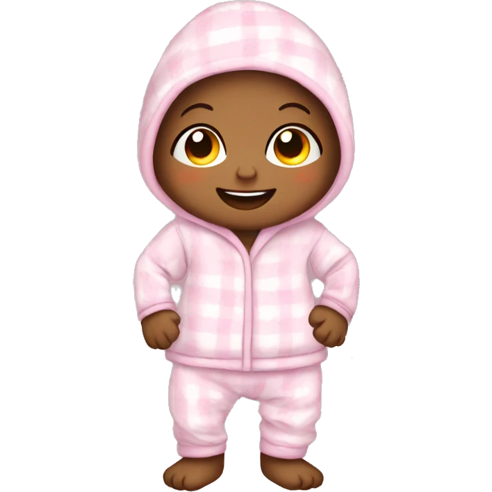 Baby smiling in pijama emoji