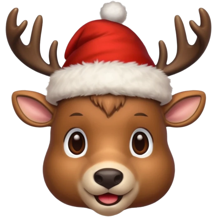 a christmas deer emoji