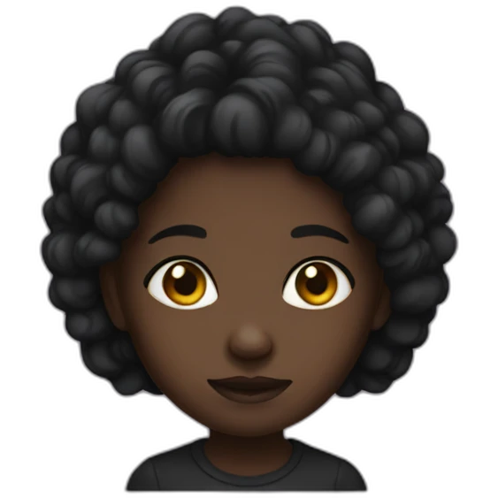 Dark girl emoji