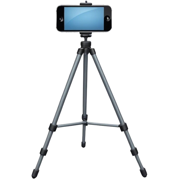Iphone on tripod emoji