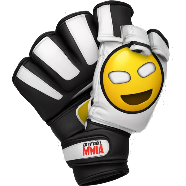 gants de mma joyeux emoji