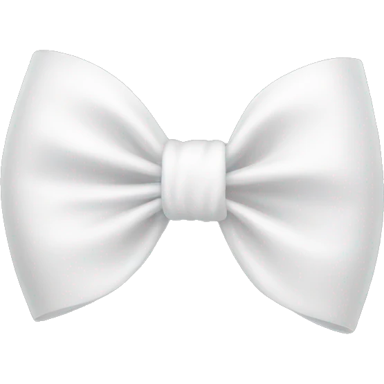 white bow  emoji