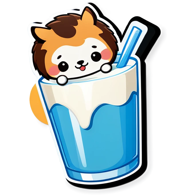 Cute Milchglas that dance emoji