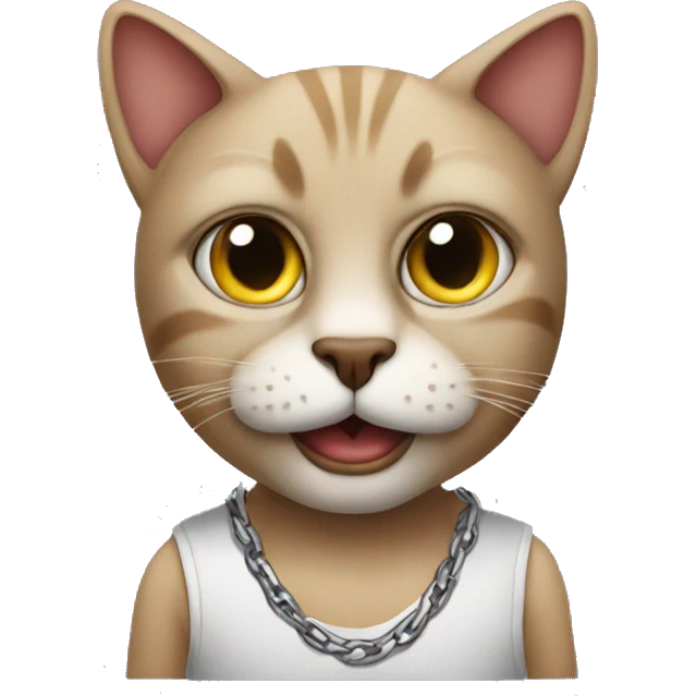 Cat as a thug emoji