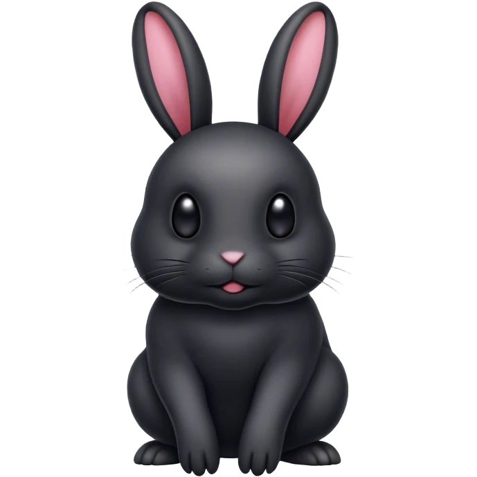 Black bunny.  Wormate Io.  emoji