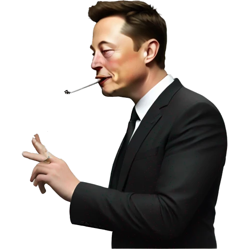 Elon musk smoking emoji