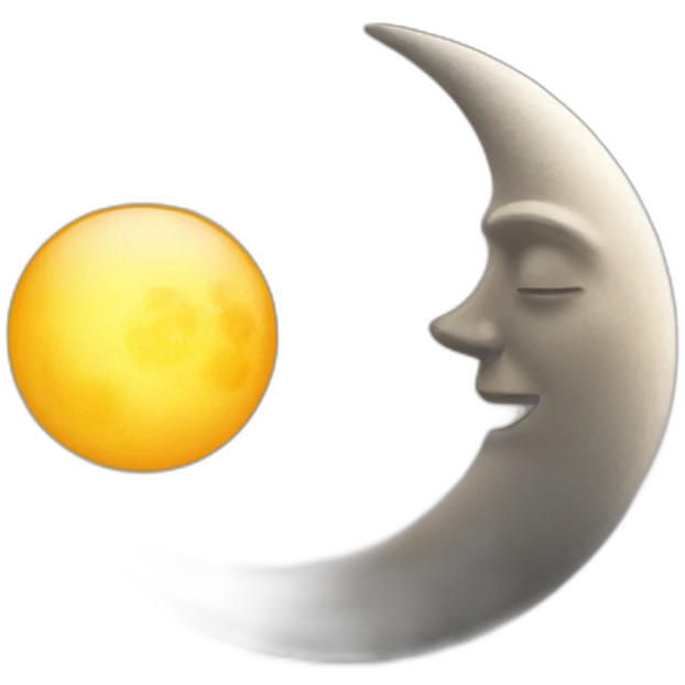 moon and sun emoji