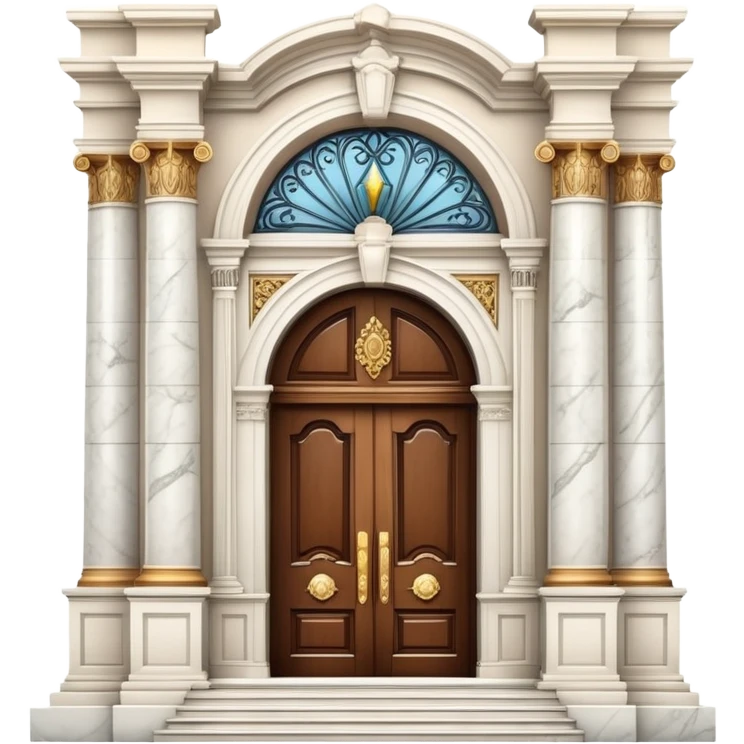 luxury mansion with grand entrance emoji