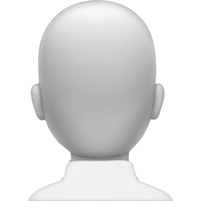 the back of a man's head emoji