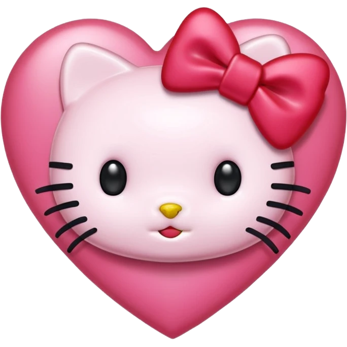 hello kitty heart emoji