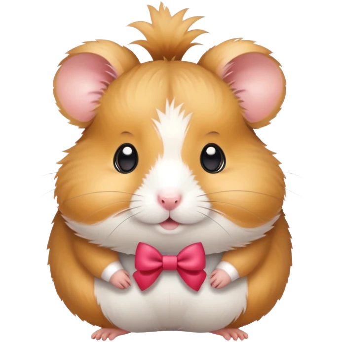 Hamster bow emoji