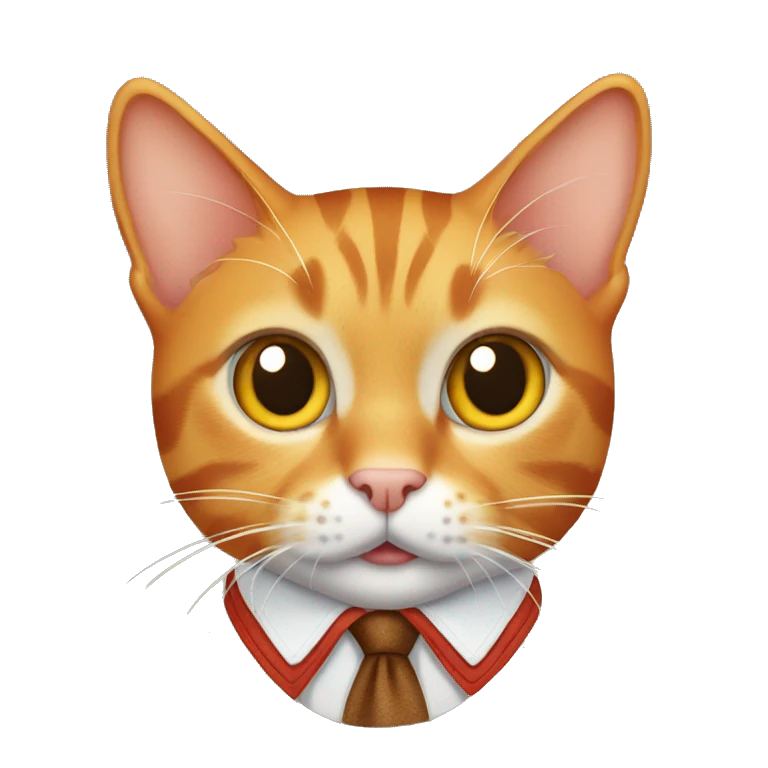 Orange tabby cat wearing lederhosen  emoji