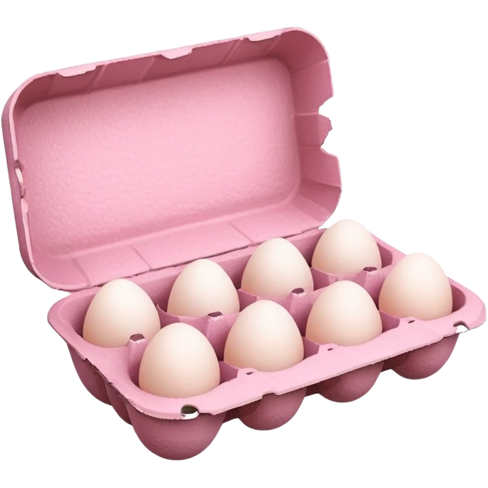 pink egg carton emoji