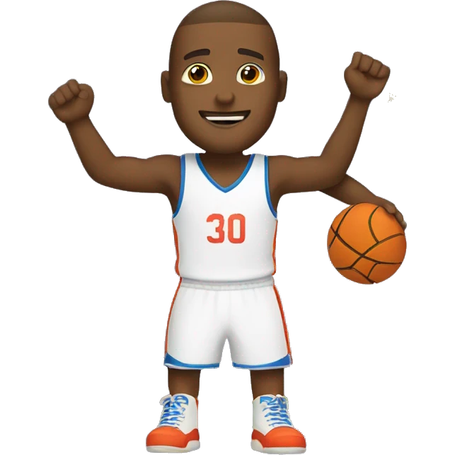 basketballer that scores while being surrounded by stars  emoji