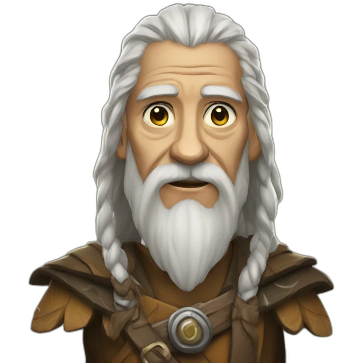 an old dnd human druid emoji