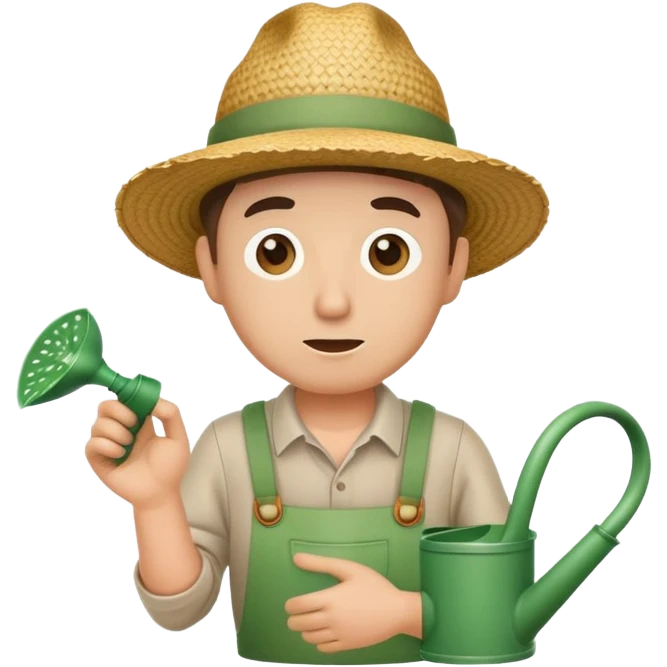 confused gardener  emoji