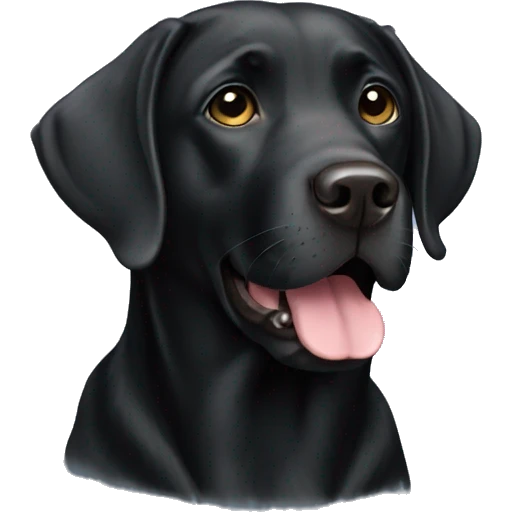 Black Labrador  emoji