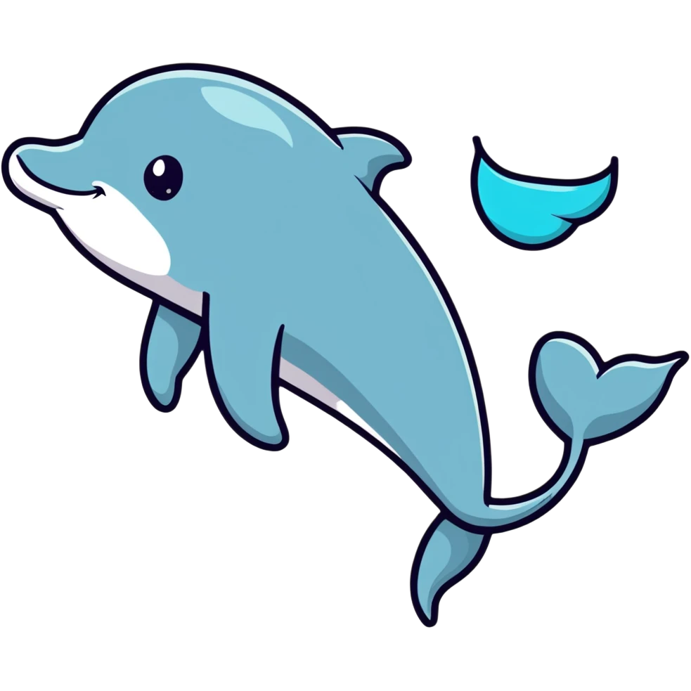 smiling dolphin emoji