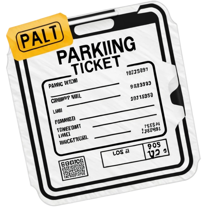 Parking ticket emoji