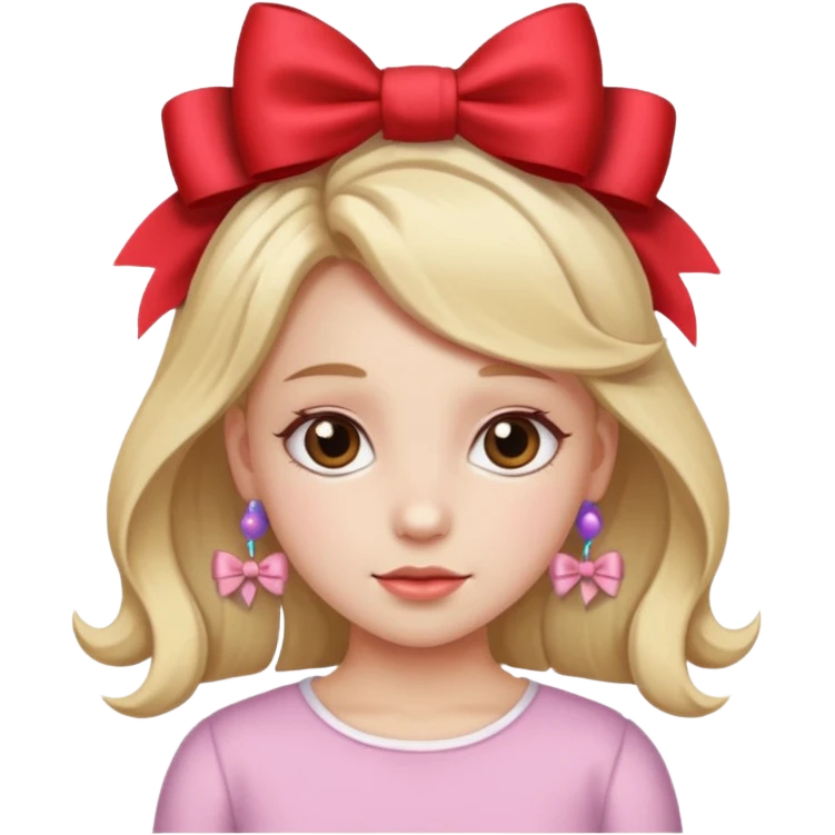 Девочка с бантиками. emoji