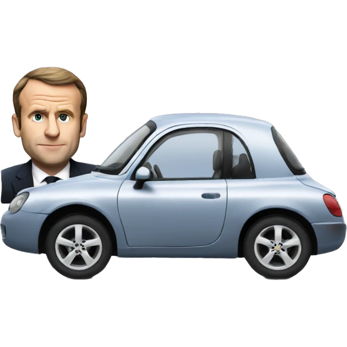 Cars and macron emoji