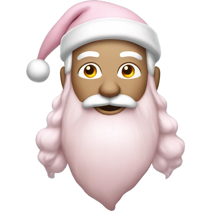 Light Pink Santa with white skin emoji
