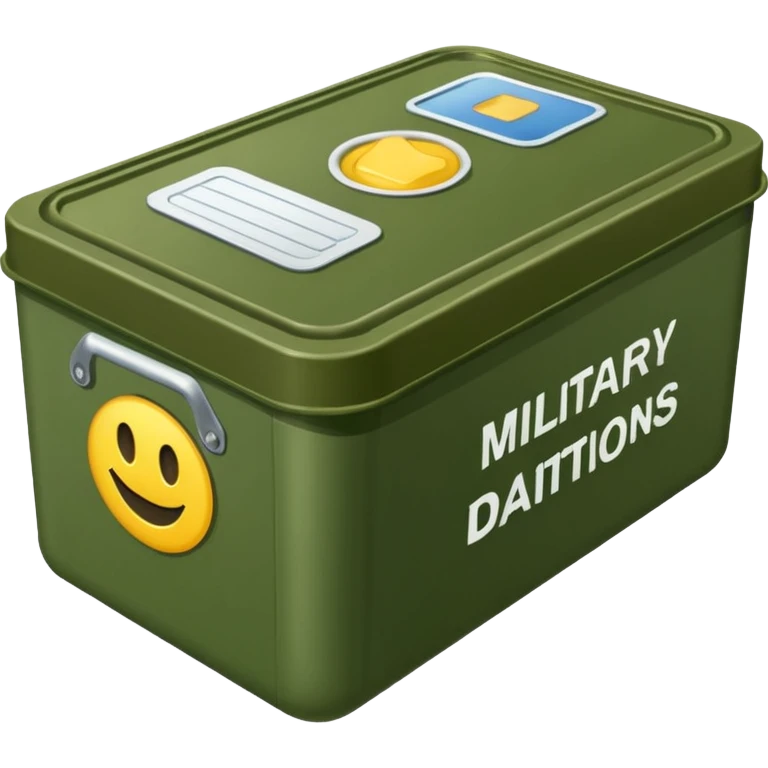 military daily dry rations green color emoji