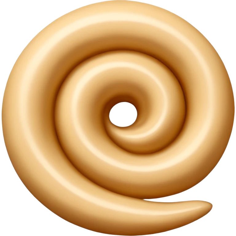 swirl of sesame paste smooth beige creamy glossy soft fluid gentle ridges velvety sheen no bowl spoon or sesame seeds soft lighting transparent background emoji scale emoji