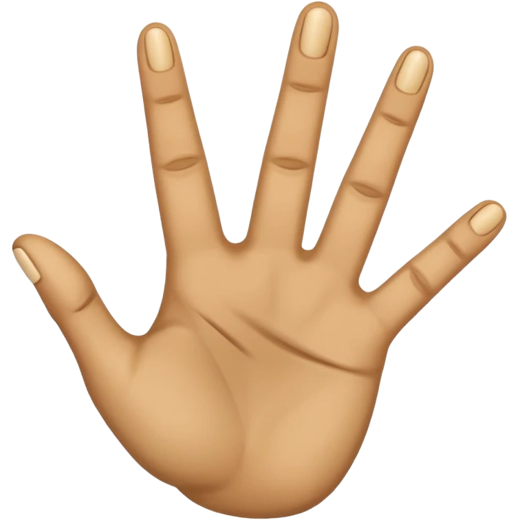 Fingering hand emoji where the first and fourth finger are folded, second and third finger are extended emoji