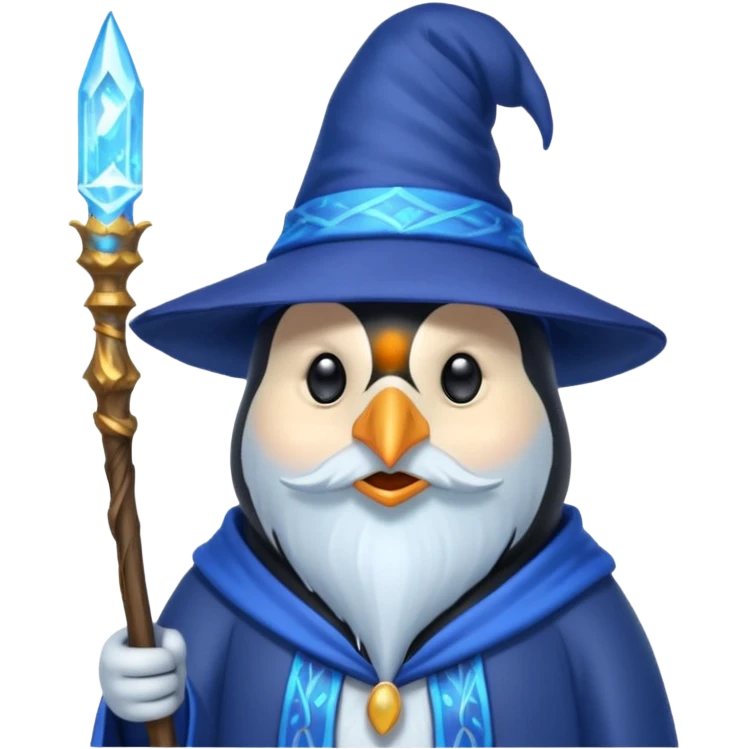Penguin Wizard emoji