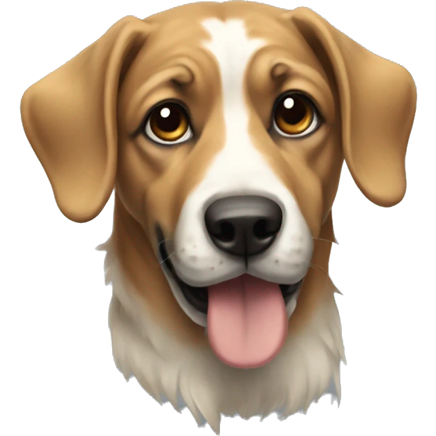 artistic dog emoji