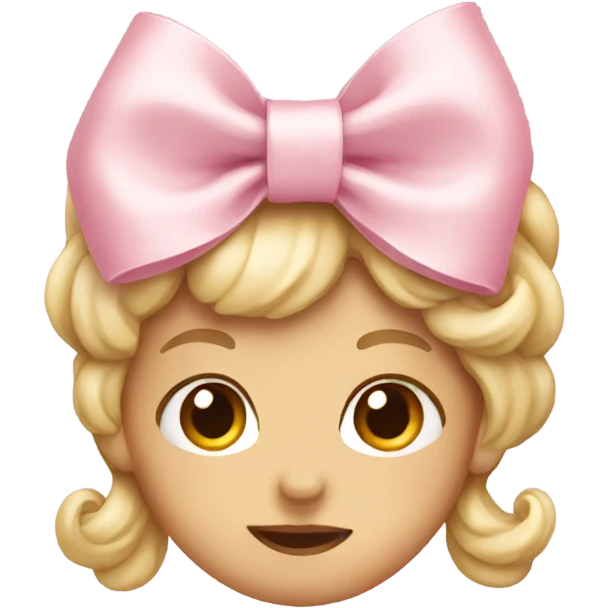 Light pink bow emoji