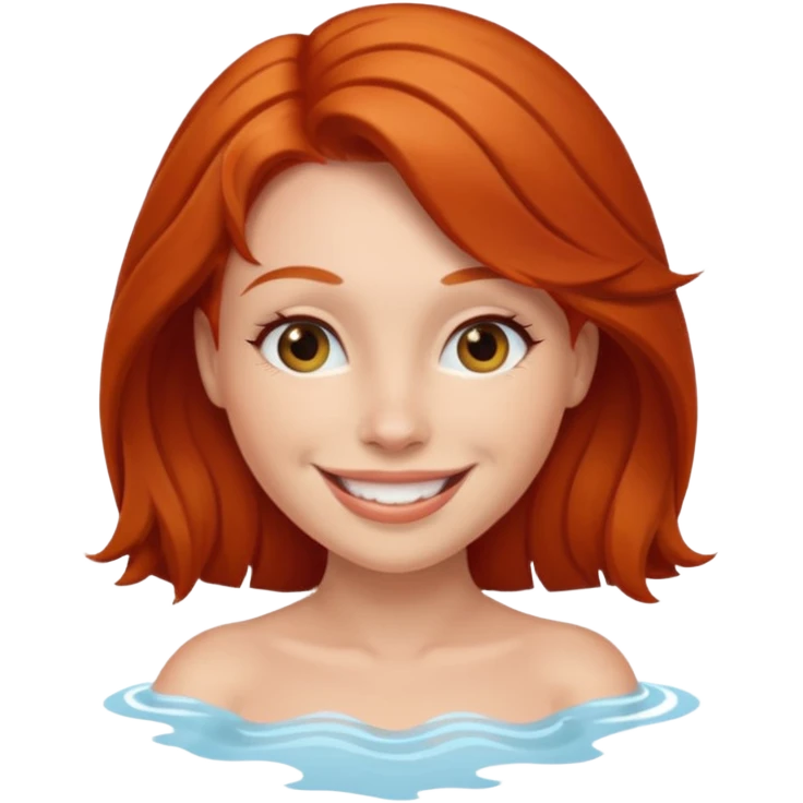 Nude redhead woman emoji emoji