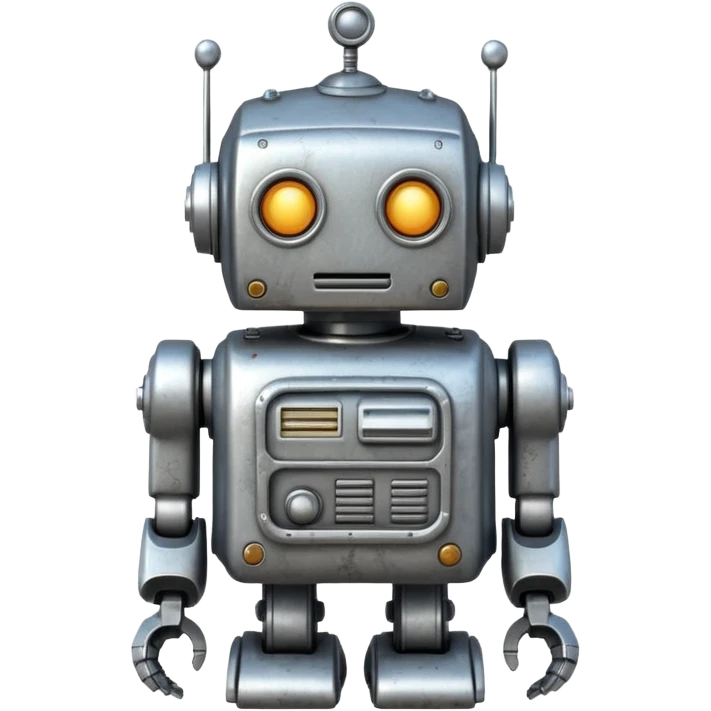 vintage Toy, robot, vintage collector emoji