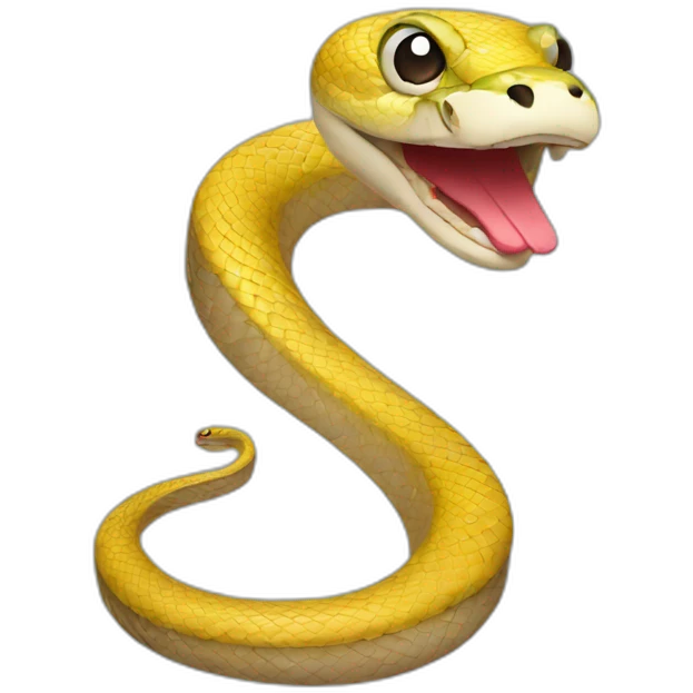 snake with a pom hat emoji