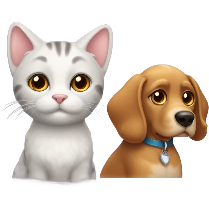 cat dog emoji