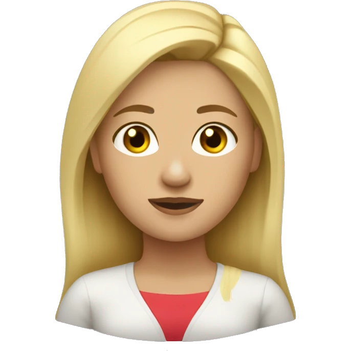 Mujer rubia playra roa emoji