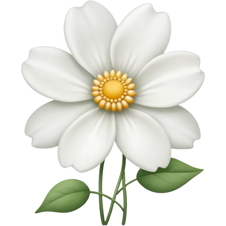 white flower emoji