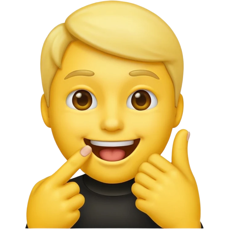 Emoji with finger over the mouth emoji