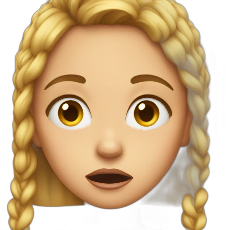 girl in shock emoji